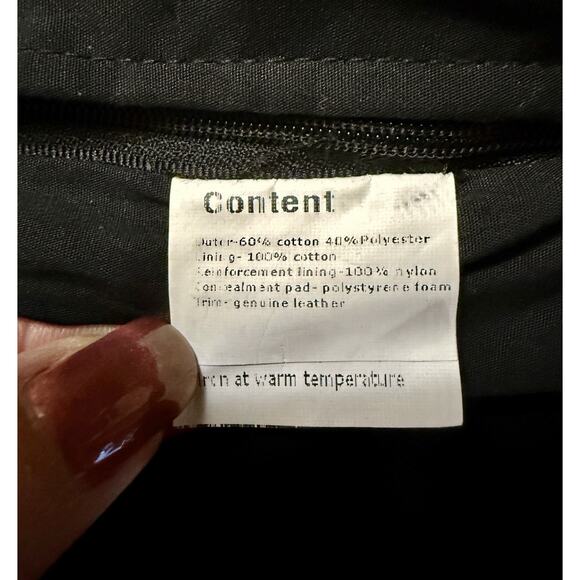 KAKADU Traders Australia Brown Concealed Carry Canvas Vest Leather Trim‎ S EUC - Picture 14 of 15